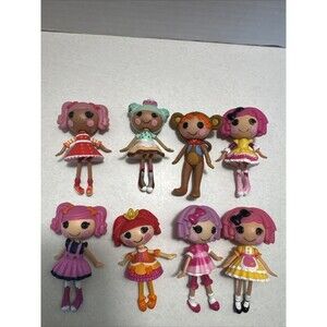 Lot of 8 Lalaloopsy Mini Dolls 3"